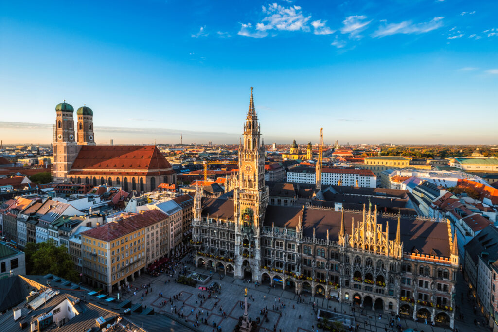 Luftaufnahme von München.